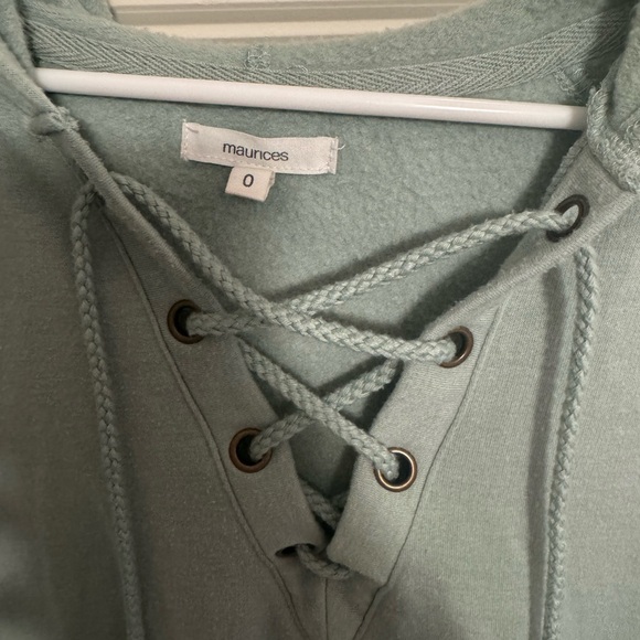 maurices Mint Green Sweatshirt - Size 0X - Picture 3 of 4